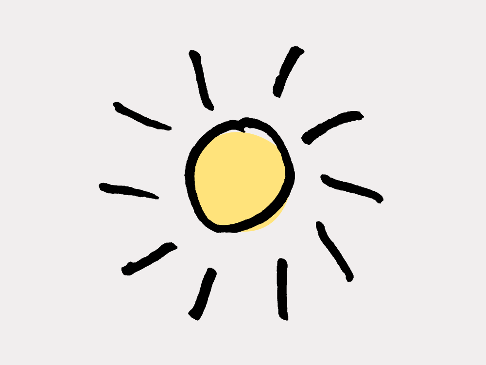 Låt solen värma dig. Och ge dig kraft